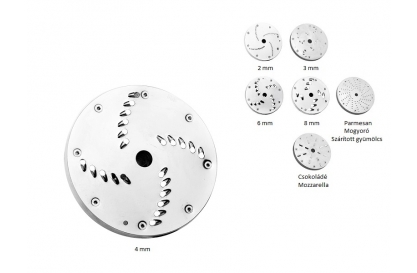 Reszelőtárcsa 4 mm SANTOS N2